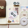 Two black circles -【The Nordic Collage - Stamp Collection】(Pre-order)