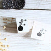 Hiraoka Hitomi x niconeco zakkaya Collabration Rubber Stamp - White flowers