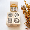 Two black circles - THE ADVENTURE MEMORIES series rubber stamp