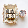 Two black circles - THE ADVENTURE MEMORIES series rubber stamp