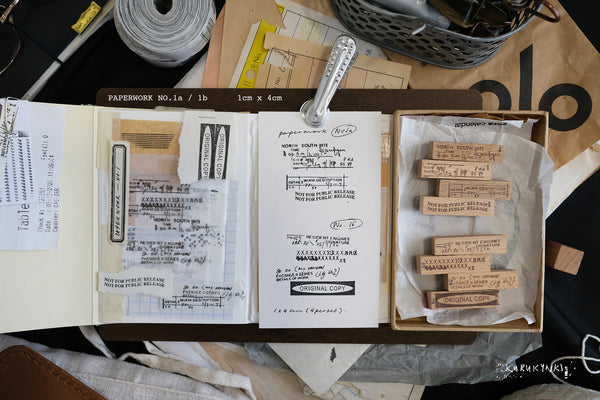 kurukynki rubber stamp - Paperworks series