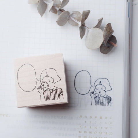 MASCO rubber stamp - Girl