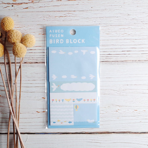 AIUEO - Memopad BIRD BLOCK