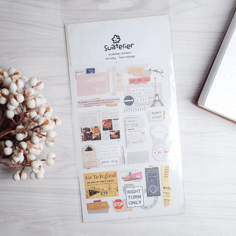 Suatelier sticker - bon voyage 1055