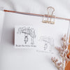 Rakui Hana x niconeco zakkaya Collaboration Stamp - Enjoy the little things