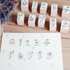 36 Sublo x Hoshino Shiho number rubber stamp set