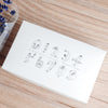 36 Sublo x Hoshino Shiho number rubber stamp set