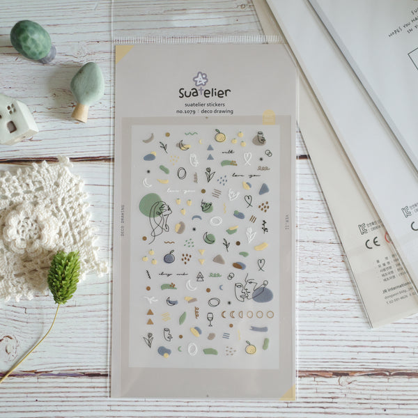 Suatelier sticker - deco drawing 1079