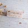BOUS stamp - Flower and train postal code