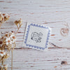 BOUS stamp - Pencil and girl