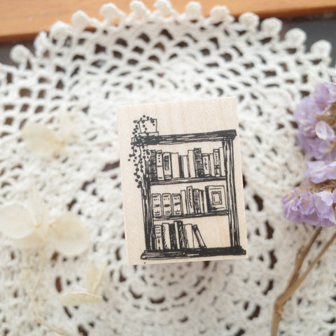 Kubominoki stamp - Bookshelf