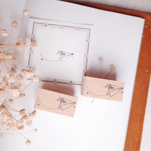 Horime rubber stamp - Paper plane star