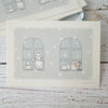 Pottering Cat Postcard - Snow