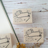 Nonnlala rubber stamp - Stationery label