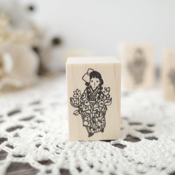 Krimgen rubber stamp - Taisho Girl