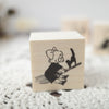Krimgen rubber stamp - Witch and Cat