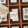 Necktie Rubber Stamp - Hello