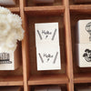 Necktie Rubber Stamp - Hello