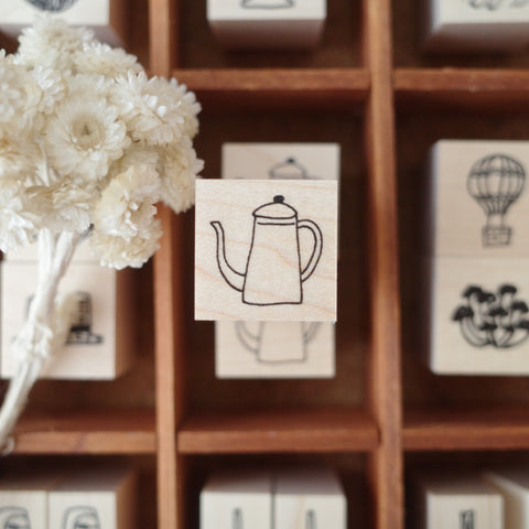 Necktie Rubber Stamp - Pot