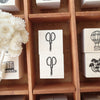 Necktie Rubber Stamp - Scissor
