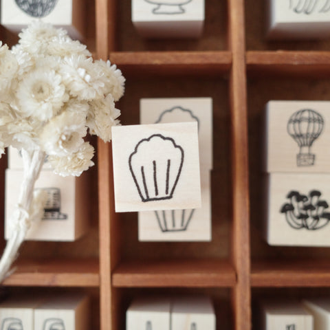 Necktie Rubber Stamp - Madeleine