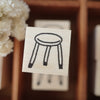 Necktie Rubber Stamp - Chair