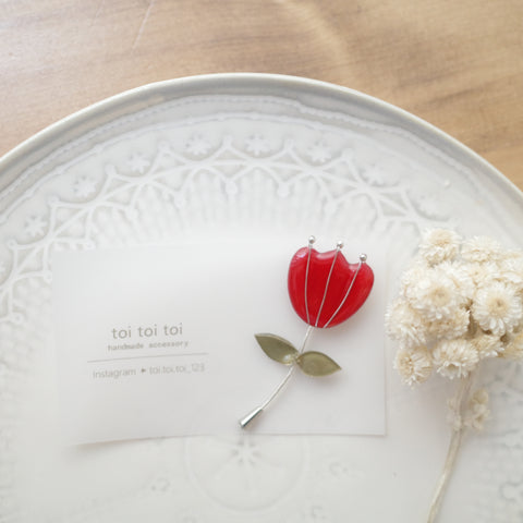 toi toi toi Handmade Accessories - Brooch Tulip (Pre-order)