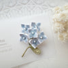 toi toi toi Handmade Accessories - Brooch Ajisai (Blue) (Pre-order)