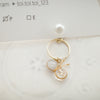 toi toi toi Handmade Accessories - Flower & Butterfly Earrings (Dark Grey) (Pre-order)