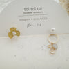 toi toi toi Handmade Accessories - Flower & Butterfly Earrings (Yellow) (Pre-order)