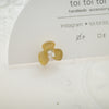 toi toi toi Handmade Accessories - Flower & Butterfly Earrings (Yellow) (Pre-order)