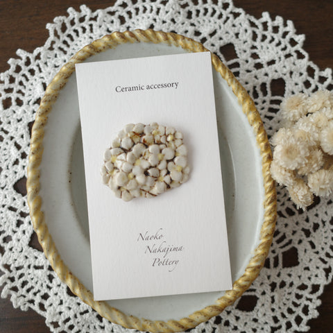 Naoko Nakajima Handmade Ceramic Brooch - Kodemari