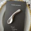Naoko Nakajima Handmade Ceramic Brooch - Spoon Platinum