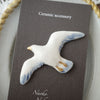 Naoko Nakajima Handmade Ceramic Brooch - Sea Gull