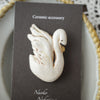 Naoko Nakajima Handmade Ceramic Brooch - Swan
