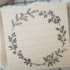 Hutte Paper Works Stamp - Leaves Wreath
