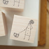 monokoto store rubber stamp - monokoto jin with a dog [Shuzi Orishige]