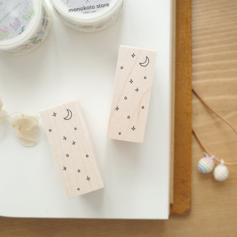 monokoto store rubber stamp - Night sky [Shuzi Orishige]