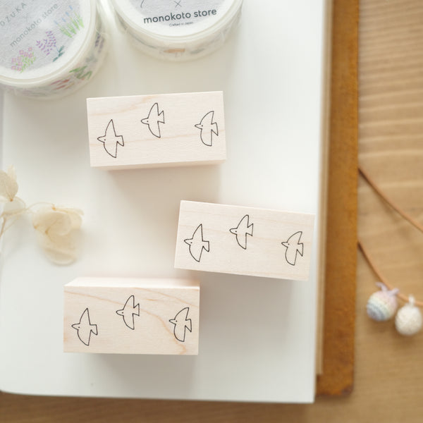 monokoto store rubber stamp - Birds [Shuzi Orishige]