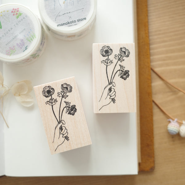 monokoto store rubber stamp - Anemone [Akiko Okajima]