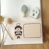 Hankodori stamp - Girl with Wheat (Message frame)