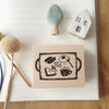 Hankodori stamp - Morning Plate