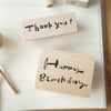 Hankodori stamp - Handwritten Happy Birthday