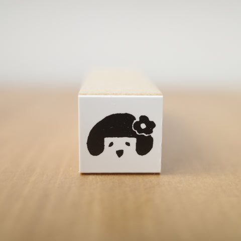 Hankodori stamp - Mini Boy and Girl
