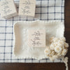 Hutte Paper Works Stamp - Leaf/Happy birthday