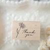 Hutte Paper Works Stamp - Aster/Thank You