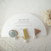 toi toi toi Handmade Accessories - Trio Earrings (Blue x Yellow x Pink)