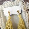 itotsumugi Handmade Accessories - Little Flower Earrings with tassel (White x Navy))