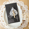 Kito Hato Handmade Brooch - Tree (Little Flower Blue Grey)