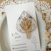 Kito Hato Handmade Brooch - Tree (Drop)
